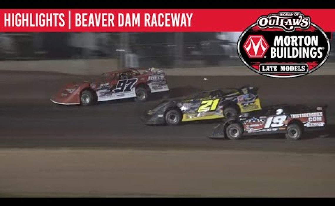 World of Outlaws Morton Buildings Late Models Beaver Dam Raceway August 4th, 2020 | HIGHLIGHTS
