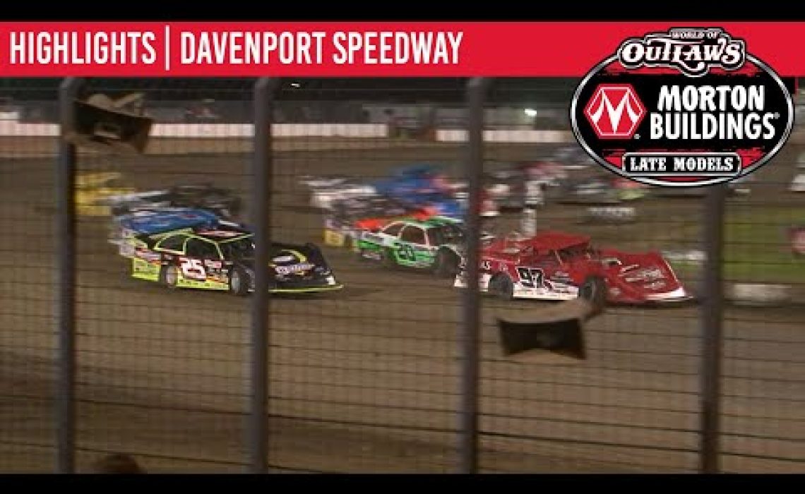 World of Outlaws Morton Buildings Late Models Davenoport Speedway, July 28, 2020 | HIGHLIGHTS