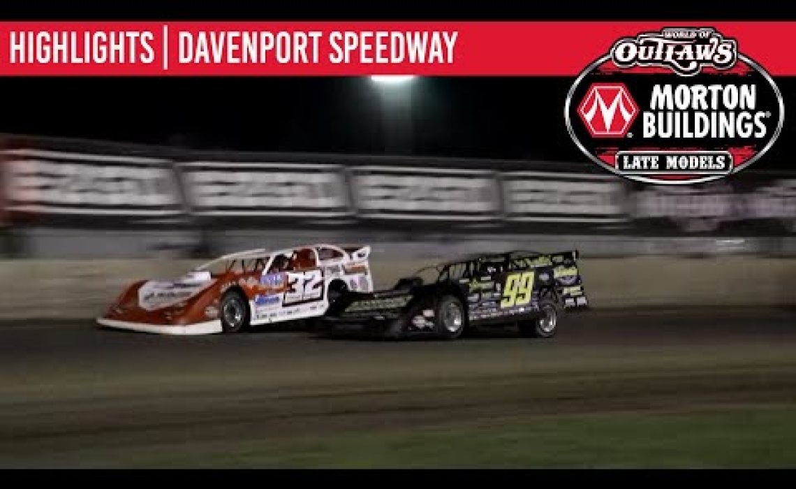 World of Outlaws Morton Buildings Late Models Davenport Speedway, May 30th, 2020 | HIGHLIGHTS