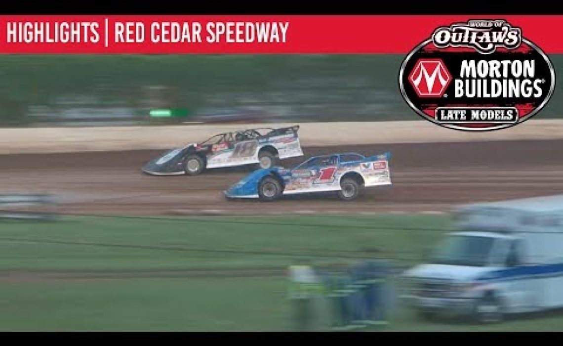 World of Outlaws Morton Buildings Late Models Red Cedar Speedway July 14th, 2019 | HIGHLIGHTS