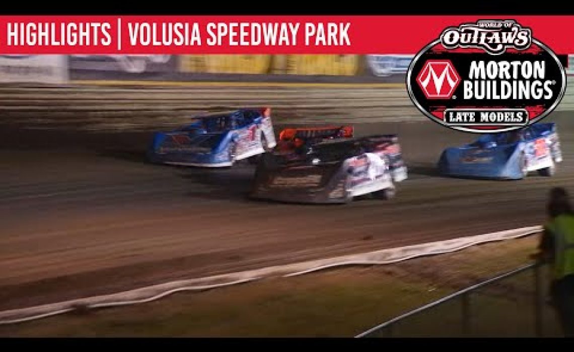 World of Outlaws Morton Buildings Late Models Volusia Speedway Park, February 12, 2020 | HIGHLIGHTS