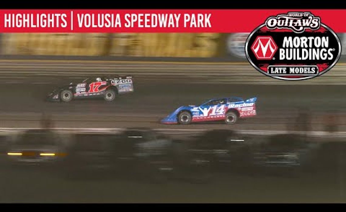 World of Outlaws Morton Buildings Late Models Volusia Speedway Park, February 13, 2020 | HIGHLIGHTS