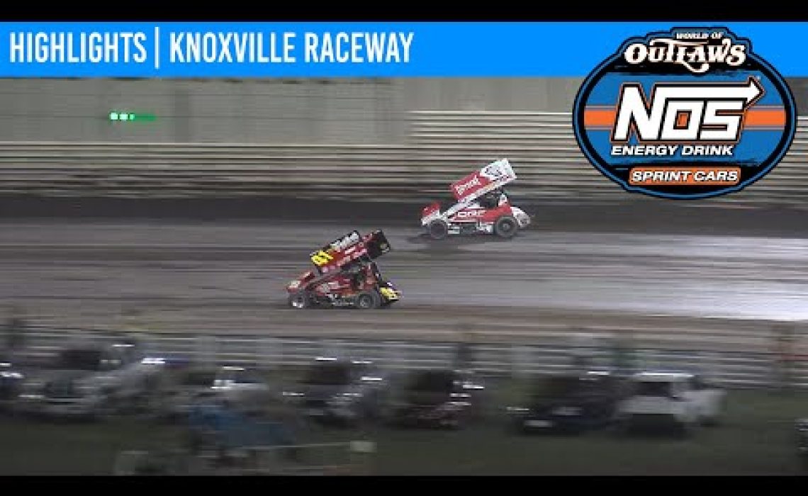 World of Outlaws NOS Energy Drink Sprint Cars Knoxville Raceway August 15, 2020 | HIGHLIGHTS