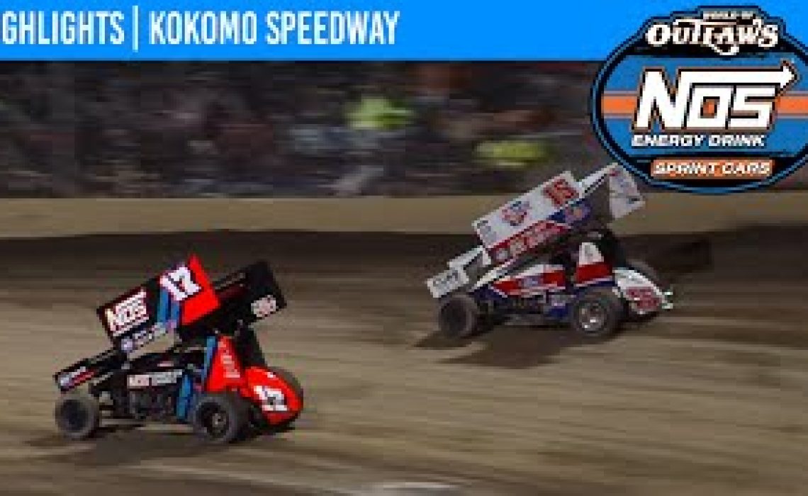 World of Outlaws NOS Energy Drink Sprint Cars Kokomo Speedway October 24, 2020 | HIGHLIGHTS
