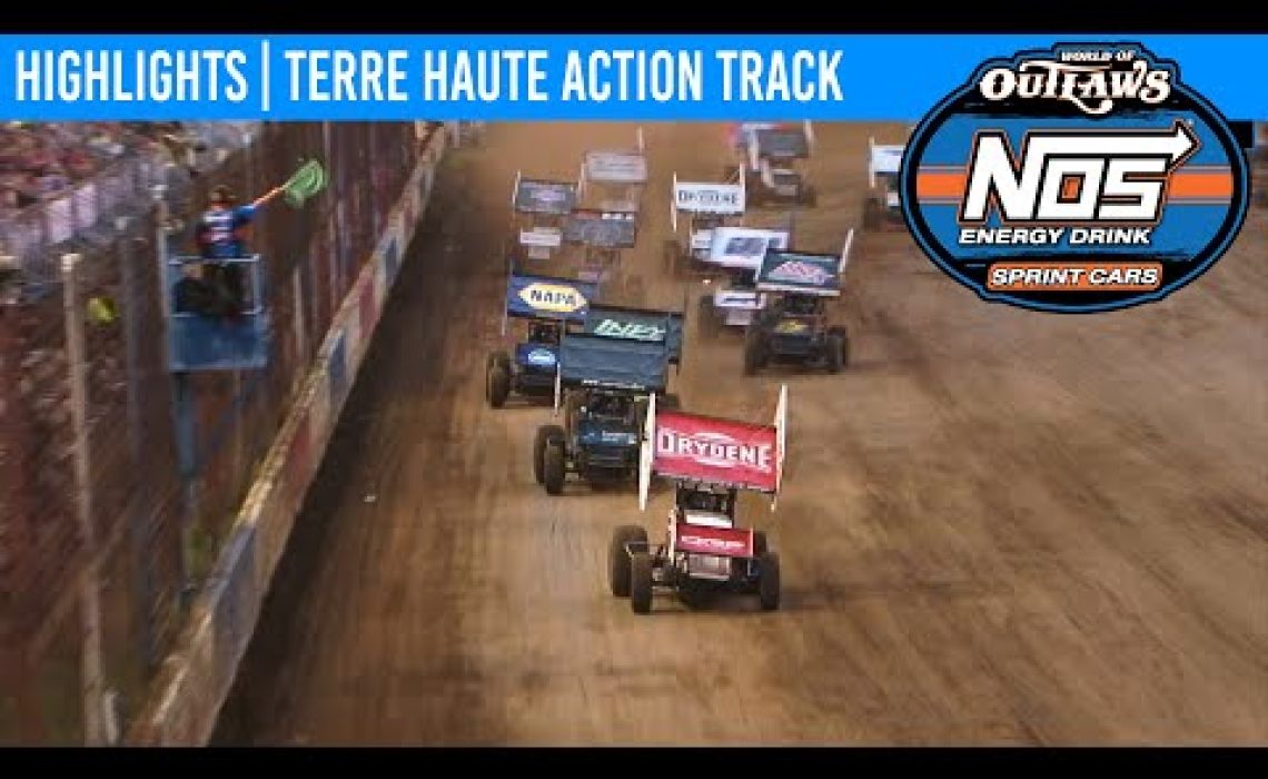 World of Outlaws NOS Energy Drink Sprint Cars Terre Haute Action Track, July 12, 2020 | HIGHLIGHTS