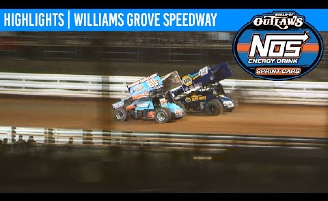 World of Outlaws NOS Energy Drink Sprint Cars Williams Grove Speedway, July 25, 2020 | HIGHLIGHTS